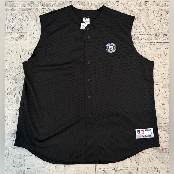 Majestic Other - Majestic Authentic NY New York Yankees Black Sleeveless Jersey Men’s Sz: 3XL
